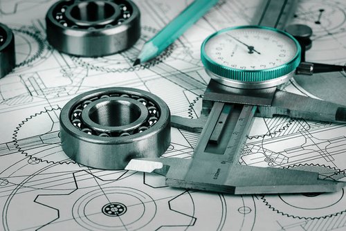 Technical drawings with the bearing
